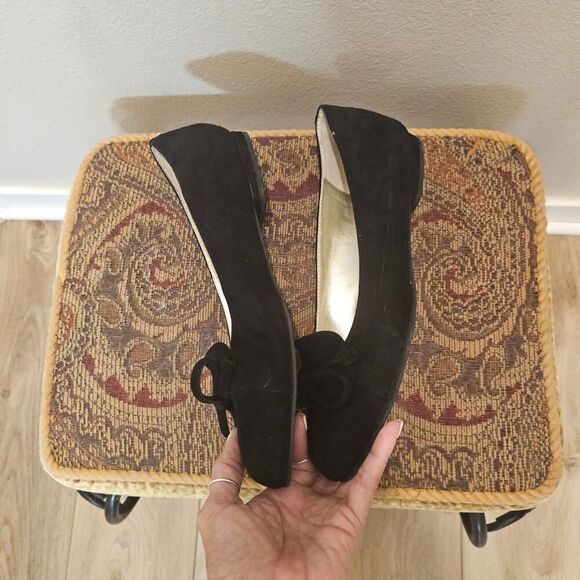 NWT Tahari Black Harlow Bow Flats Size 9 - Picture 8 of 11